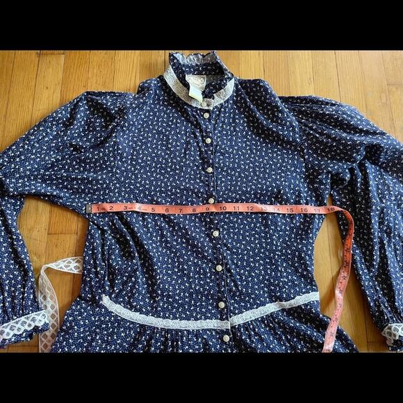 70s Vintage Gunne Sax Prairie Midi Dress - Picture 10 of 10